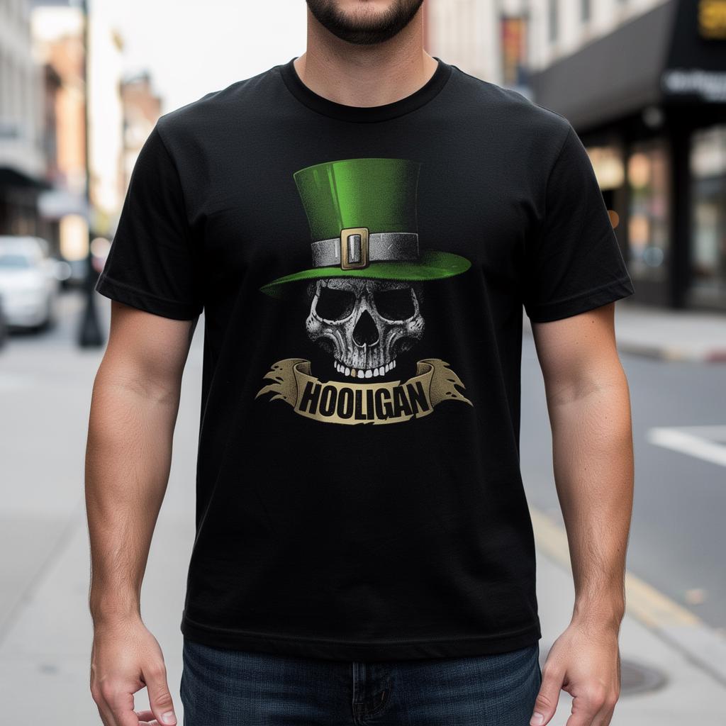Hooligan distressed graphic men's T-shirt - view 6 - Reborn XII