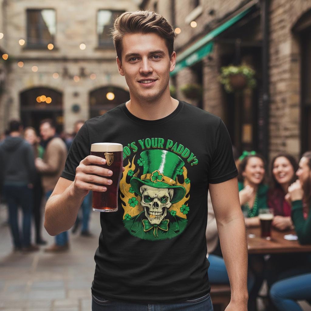 Irish Gentleman distressed graphic men's T-shirt - view 4 - Reborn XII