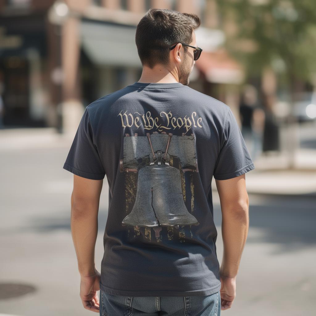 Liberty Rings distressed graphic men's T-shirt - view 5 - Reborn XII