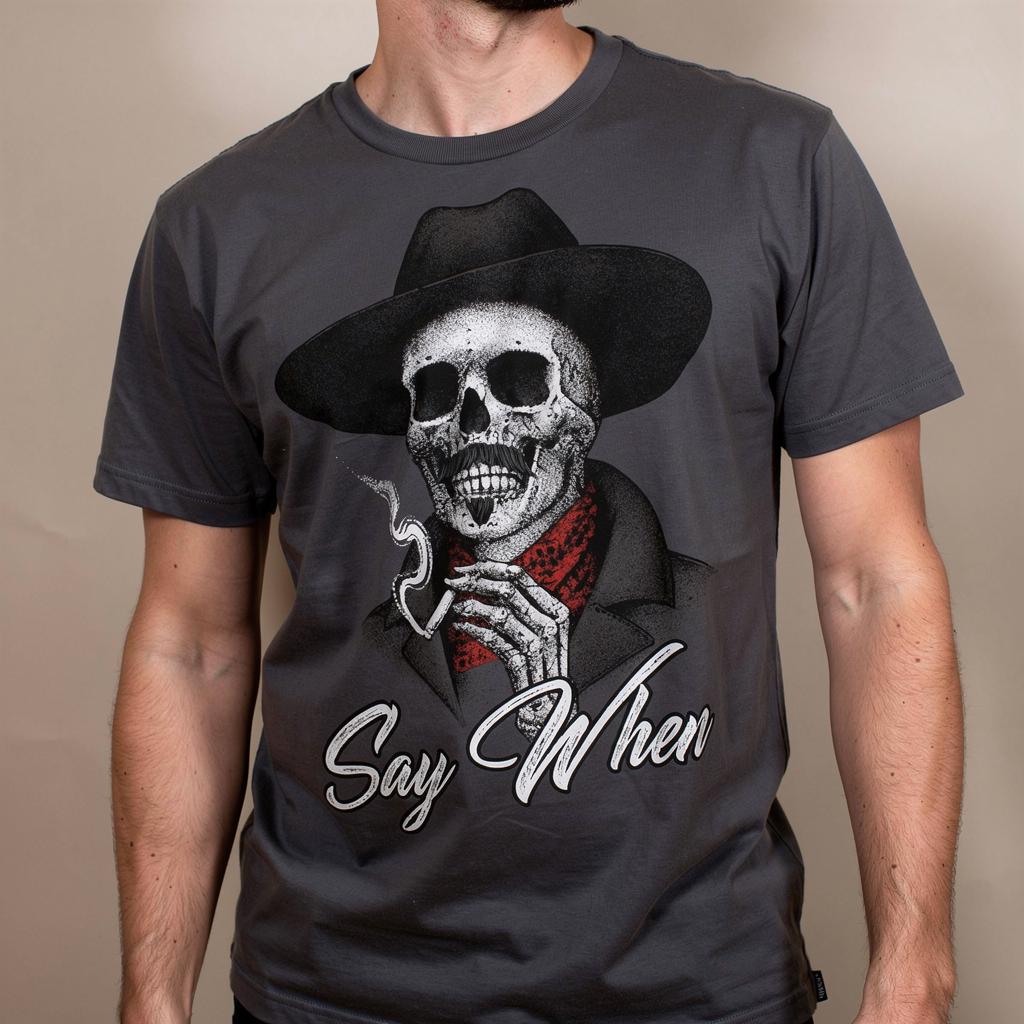 Say When distressed graphic men's T-shirt - view 5 - Reborn XII