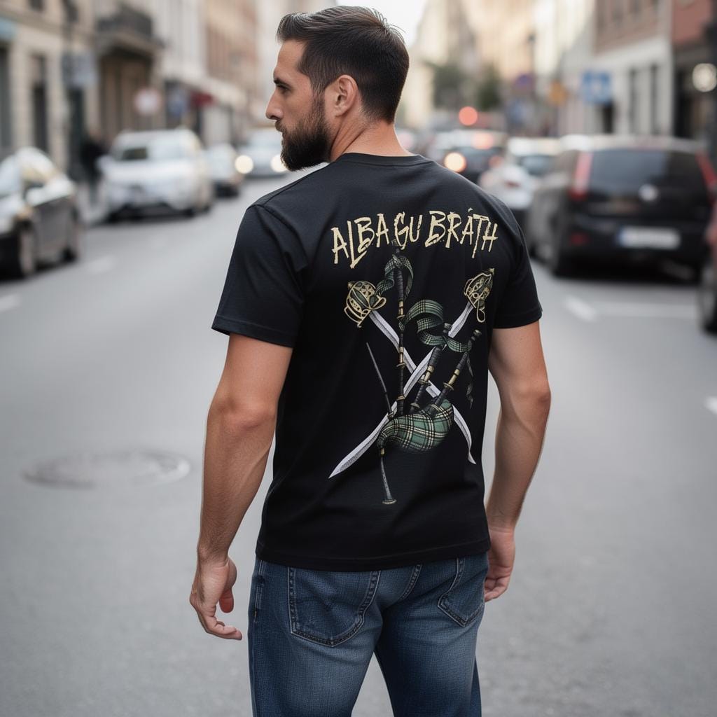 Scotland Forever distressed graphic men's T-shirt - view 9 - Reborn XII