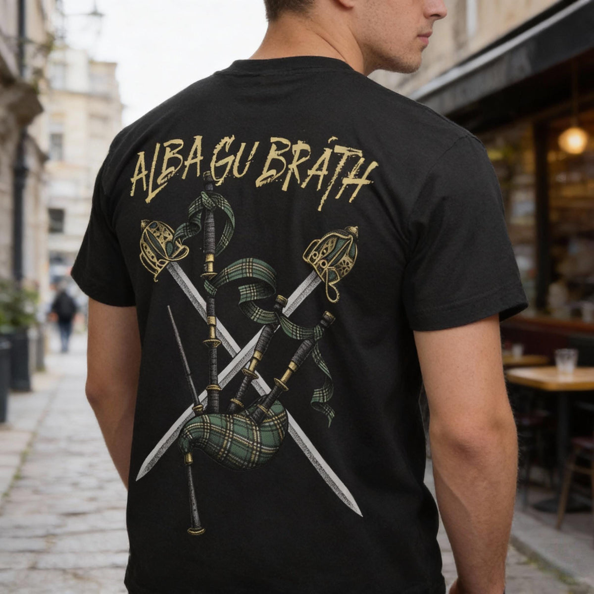 Scotland Forever distressed graphic men's T-shirt - view 8 - Reborn XII