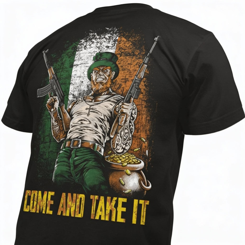Come And Take It distressed graphic men's T-shirt - view 6 - Reborn XII