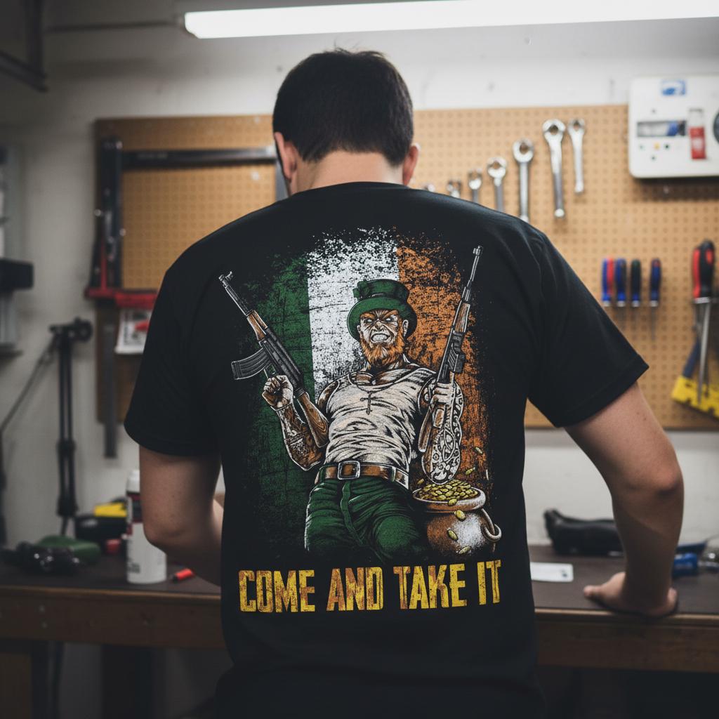 Come And Take It distressed graphic men's T-shirt - view 3 - Reborn XII