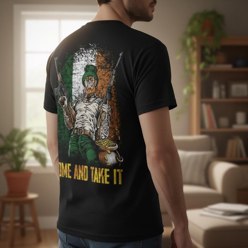 Come And Take It distressed graphic men's T-shirt - view 5 - Reborn XII