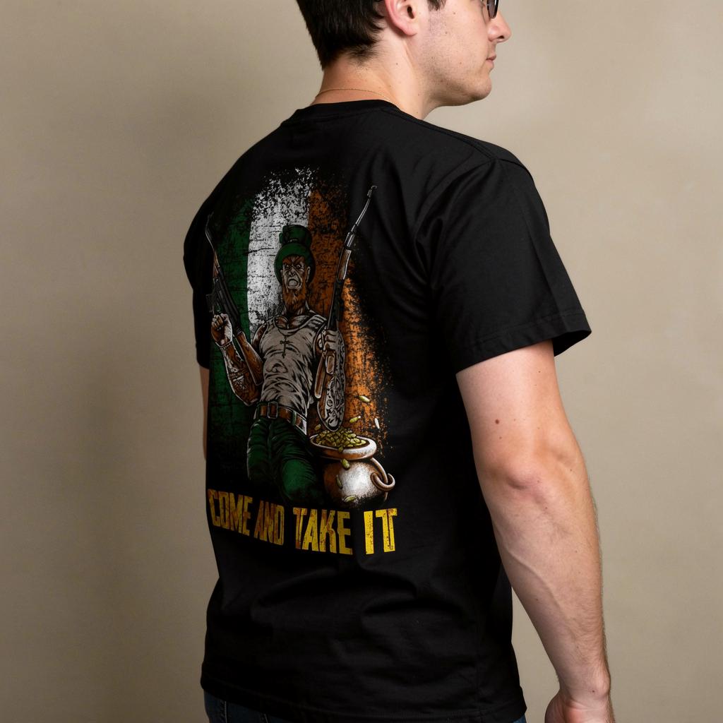Come And Take It distressed graphic men's T-shirt - view 7 - Reborn XII