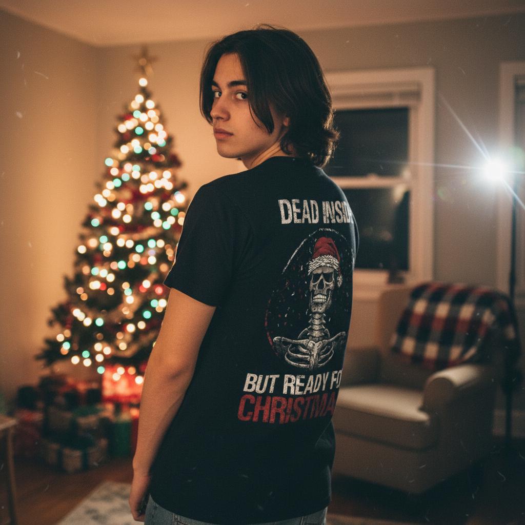 Dead Inside distressed graphic men's T-shirt - view 3 - Reborn XII