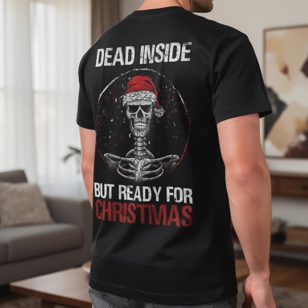 Dead Inside distressed graphic men's T-shirt - view 4 - Reborn XII