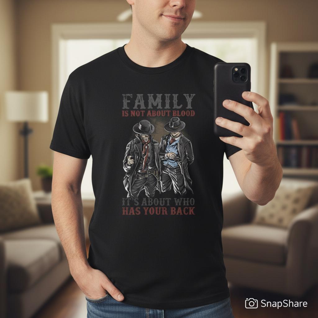 Family distressed graphic men's T-shirt - view 2 - Reborn XII