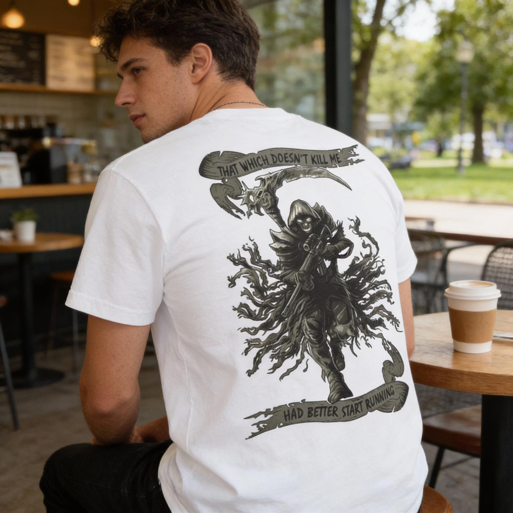 Fear The Reaper distressed graphic men's T-shirt - view 8 - Reborn XII