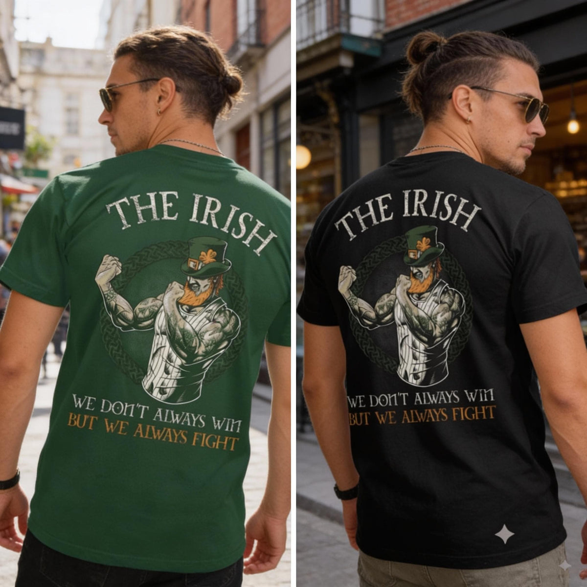 Fighting Irish distressed graphic men's T-shirt - view 6 - Reborn XII