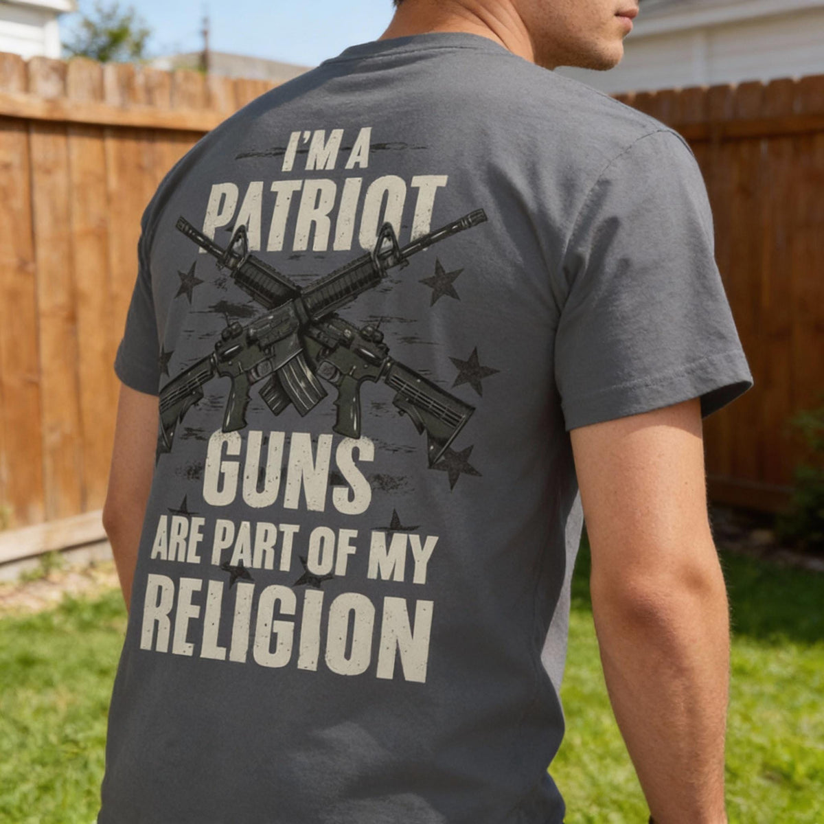 Part Of My Religion distressed graphic men's T-shirt - view 4 - Reborn XII
