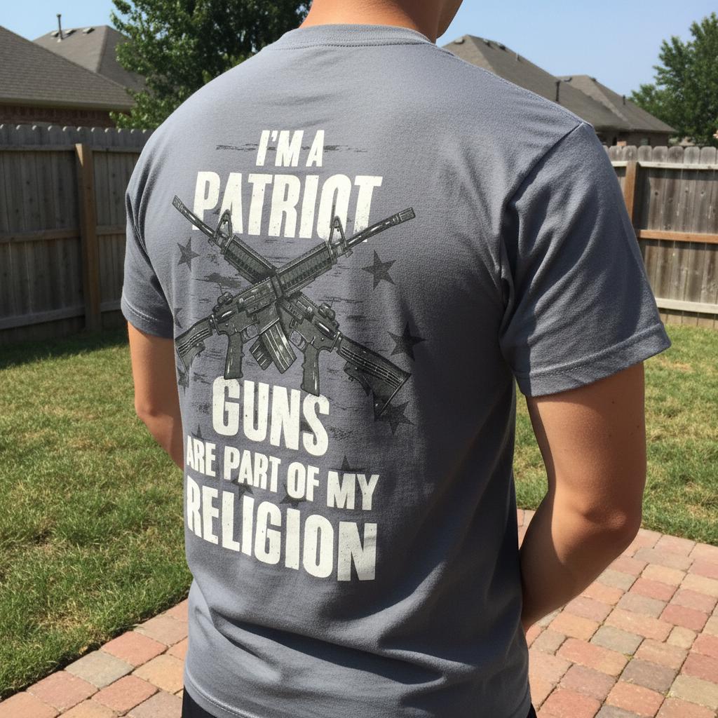 Part Of My Religion distressed graphic men's T-shirt - view 5 - Reborn XII