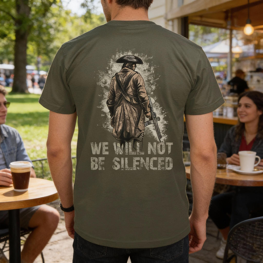 Colonial Minuteman distressed graphic men's T-shirt - view 3 - Reborn XII