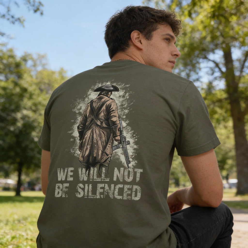 Colonial Minuteman distressed graphic men's T-shirt - view 5 - Reborn XII