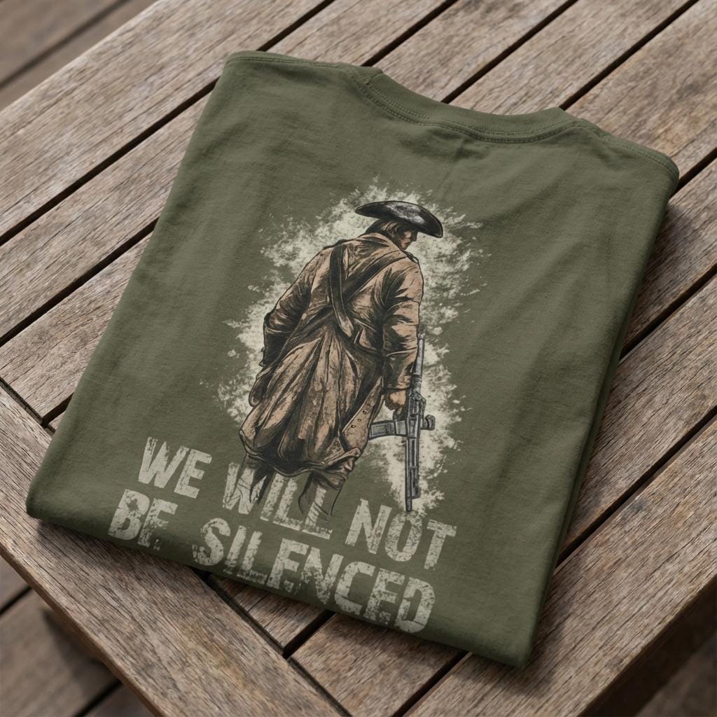 Colonial Minuteman distressed graphic men's T-shirt - view 7 - Reborn XII