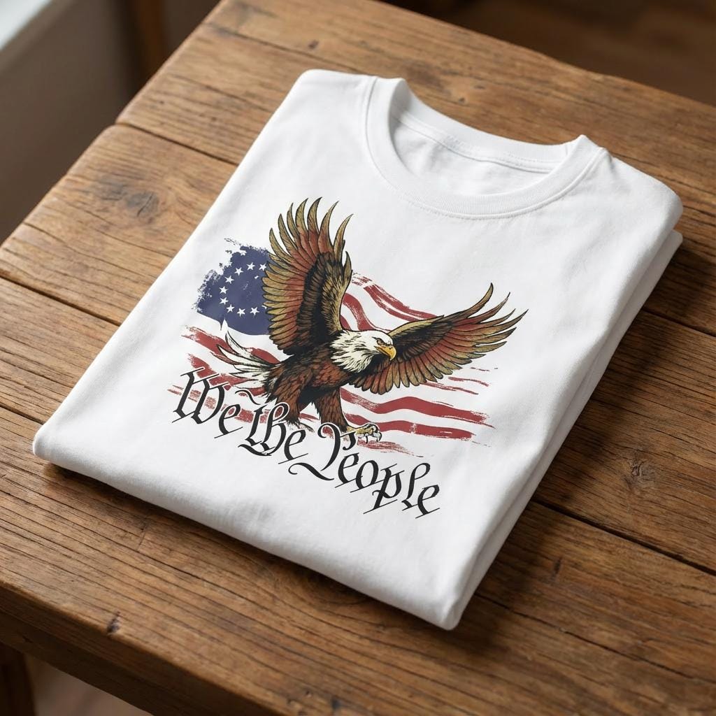 We The People - American Eagle distressed graphic men's T-shirt - view 6 - Reborn XII