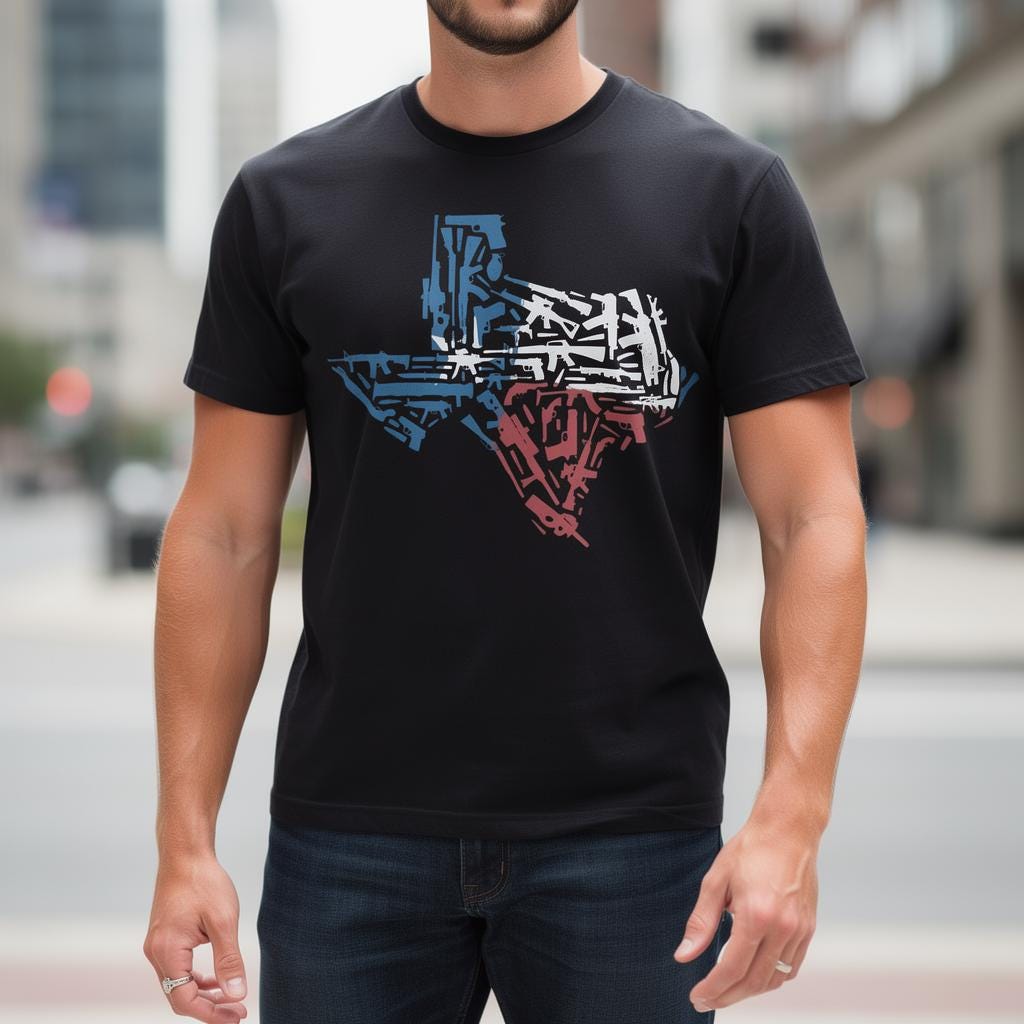 Texas Territory distressed graphic men's T-shirt - view 4 - Reborn XII