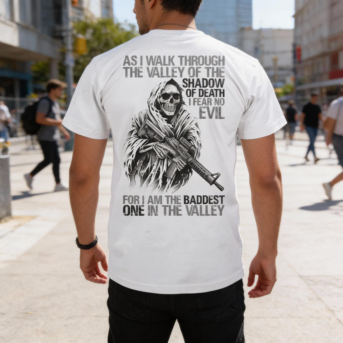 Baddest In The Valley distressed graphic men's T-shirt - view 5 - Reborn XII