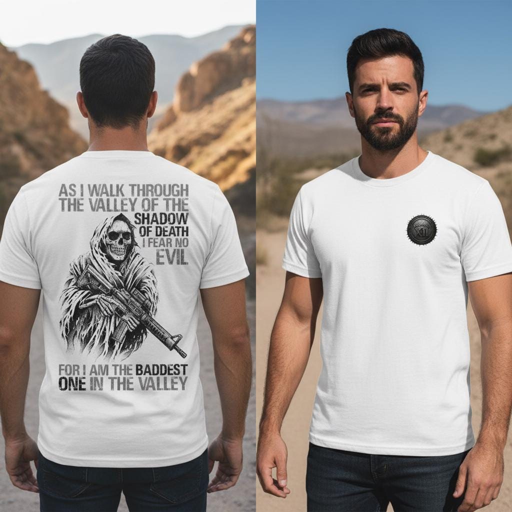 Baddest In The Valley distressed graphic men's T-shirt - view 3 - Reborn XII