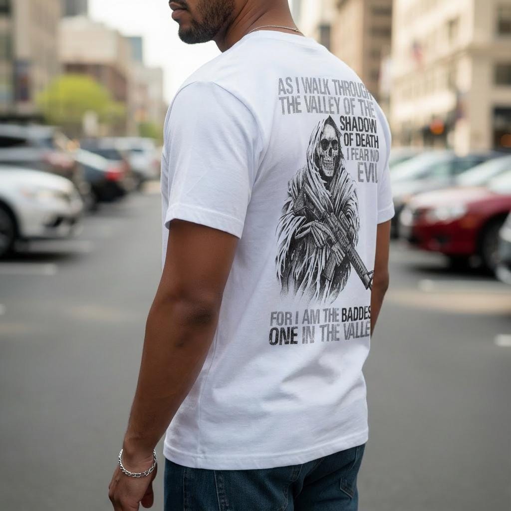 Baddest In The Valley distressed graphic men's T-shirt - view 6 - Reborn XII