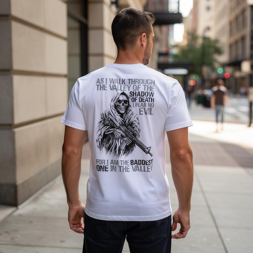 Baddest In The Valley distressed graphic men's T-shirt - view 4 - Reborn XII