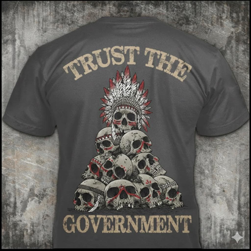 Trust The Government distressed graphic men's T-shirt from Reborn XII