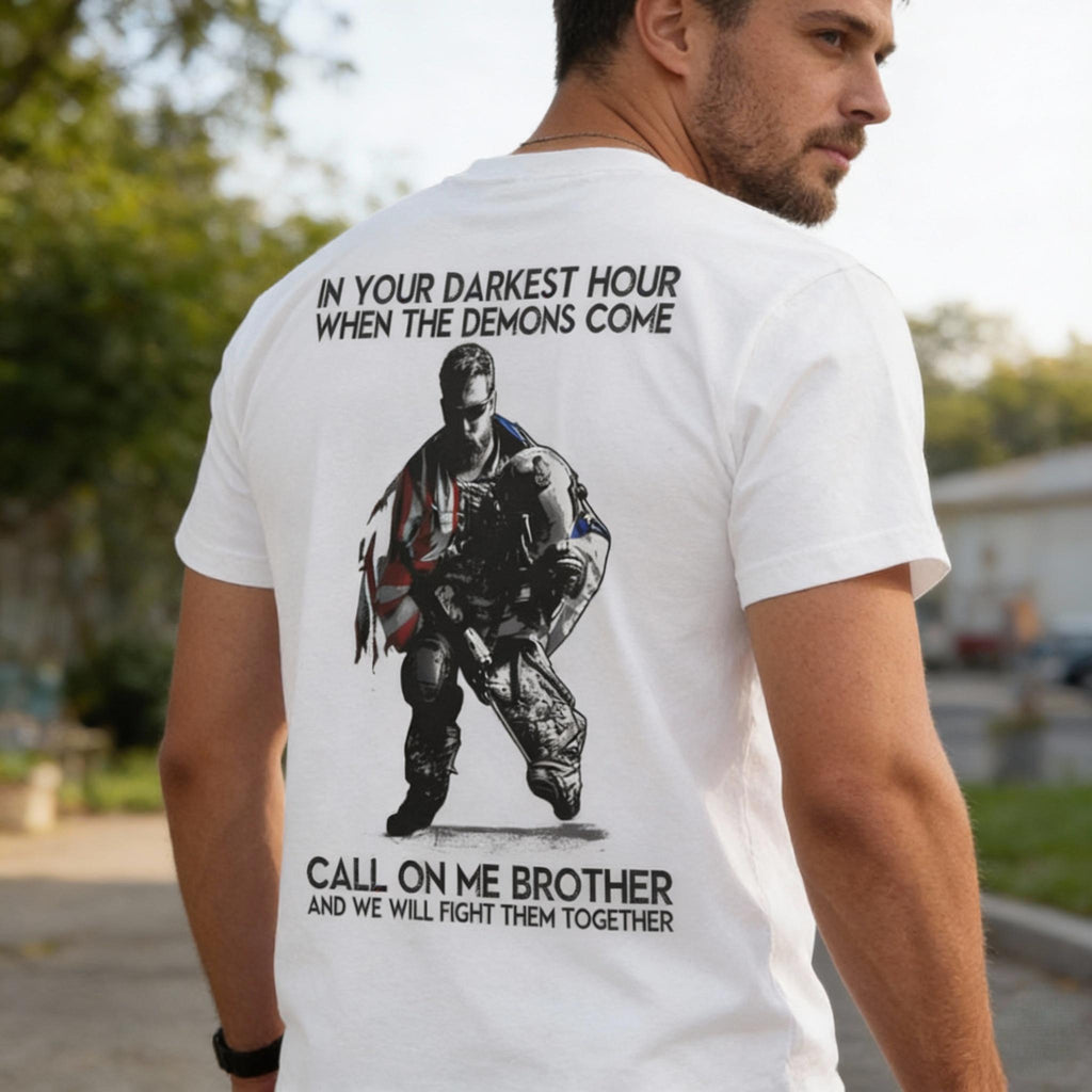 In Your Darkest Hour distressed graphic men's T-shirt - view 6 - Reborn XII