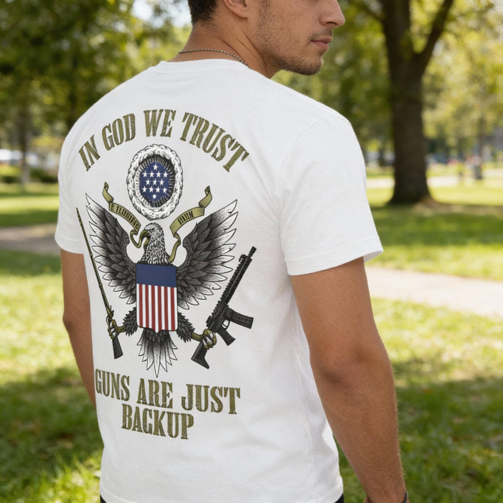 In God We Trust distressed graphic men's T-shirt - view 9 - Reborn XII