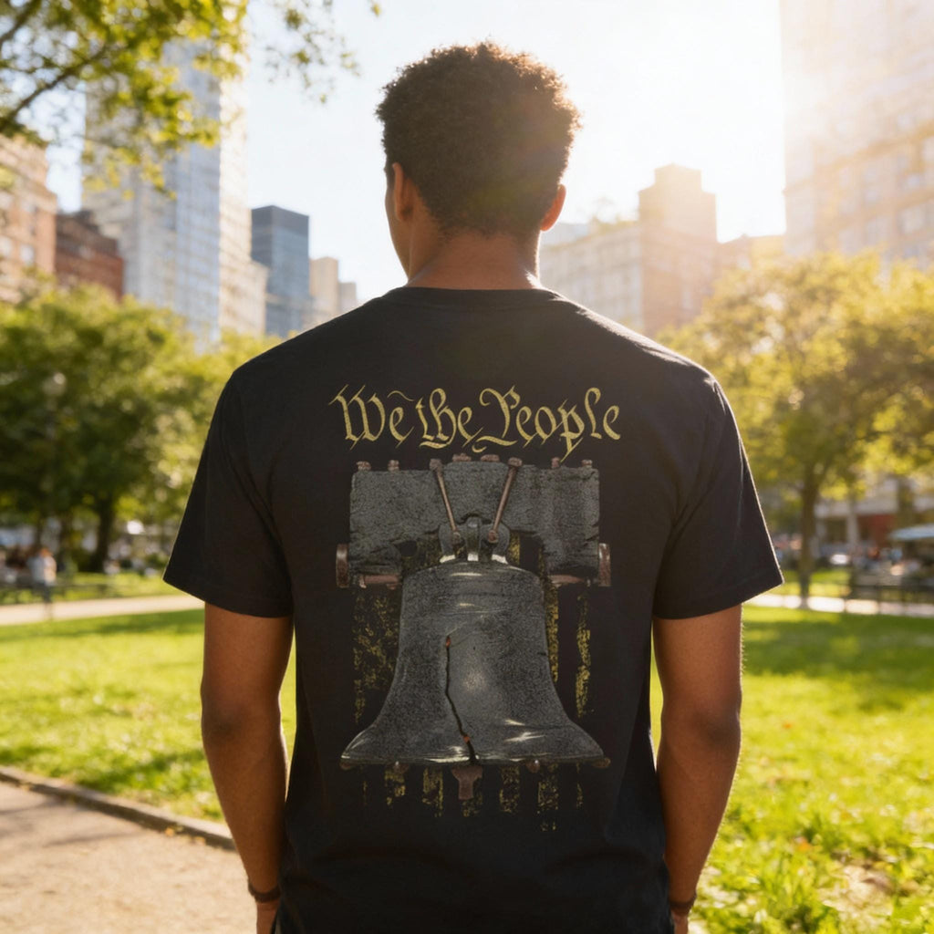 Liberty Rings distressed graphic men's T-shirt - view 7 - Reborn XII