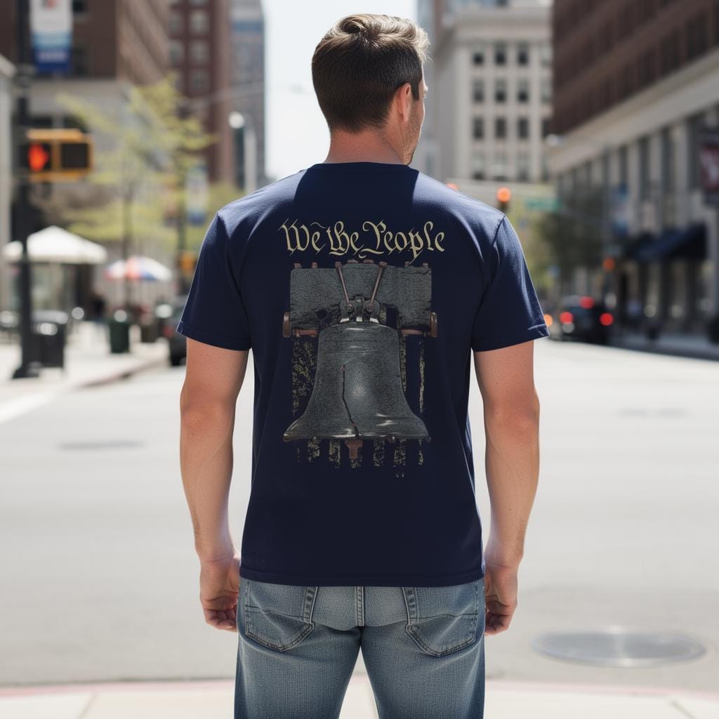 Liberty Rings distressed graphic men's T-shirt - view 8 - Reborn XII