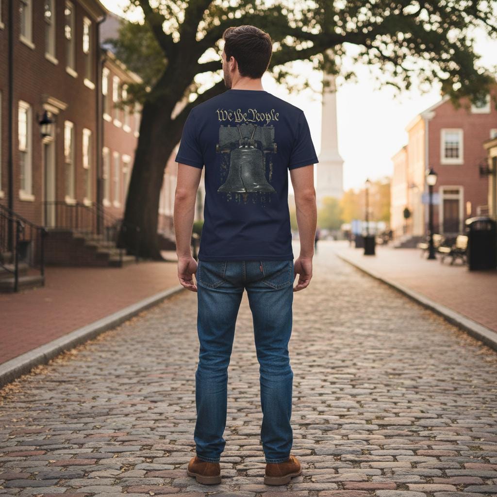 Liberty Rings distressed graphic men's T-shirt - view 6 - Reborn XII