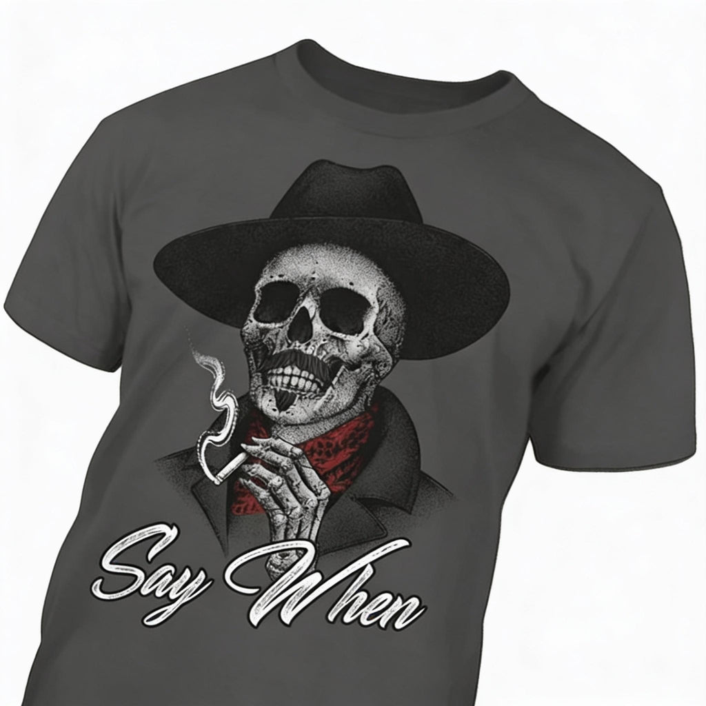 Say When distressed graphic men's T-shirt - view 4 - Reborn XII