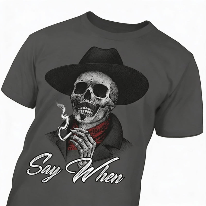 Say When distressed graphic men's T-shirt - view 5 - Reborn XII