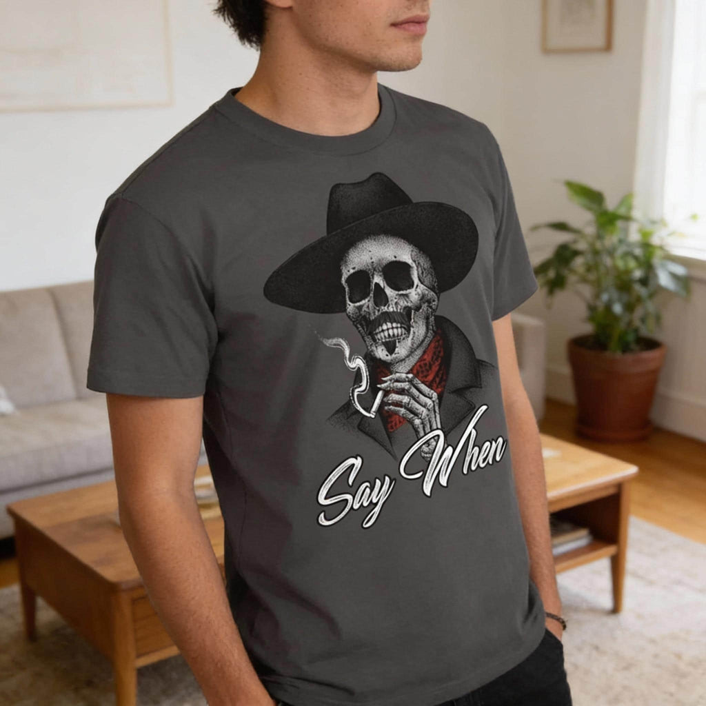 Say When distressed graphic men's T-shirt - view 2 - Reborn XII