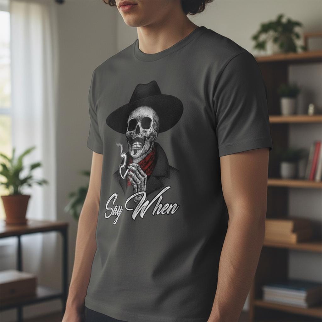 Say When distressed graphic men's T-shirt - view 3 - Reborn XII