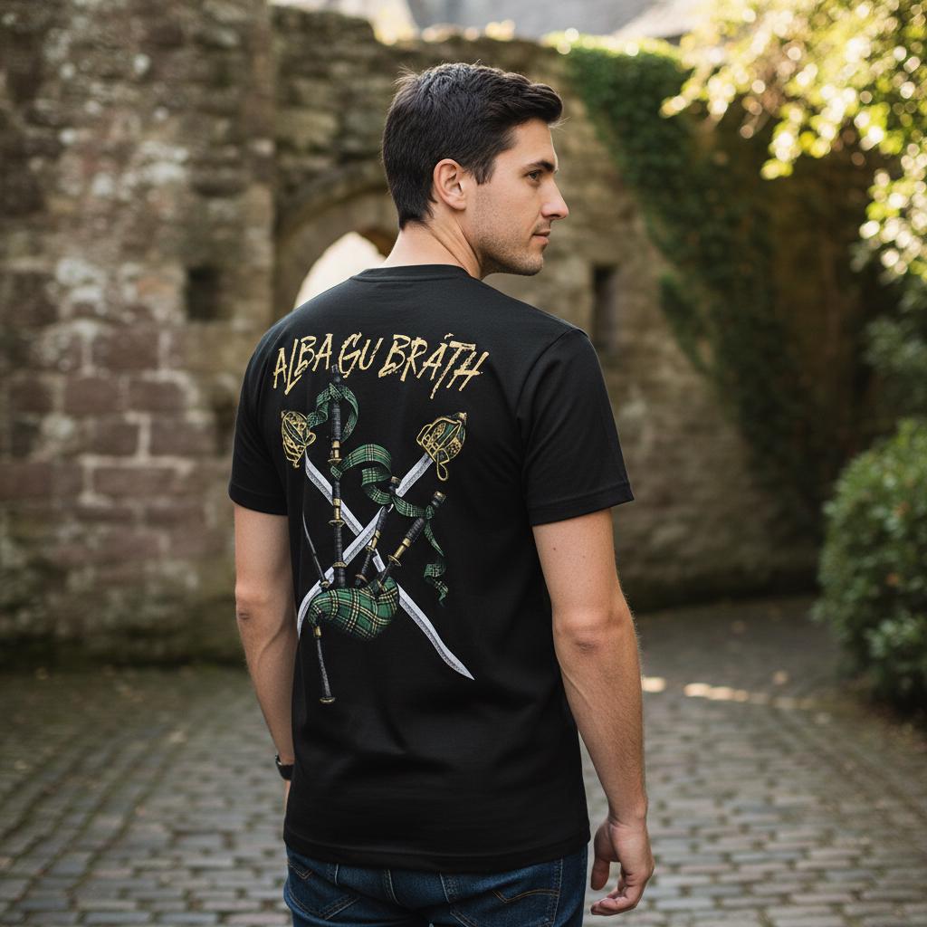 Scotland Forever distressed graphic men's T-shirt - view 6 - Reborn XII