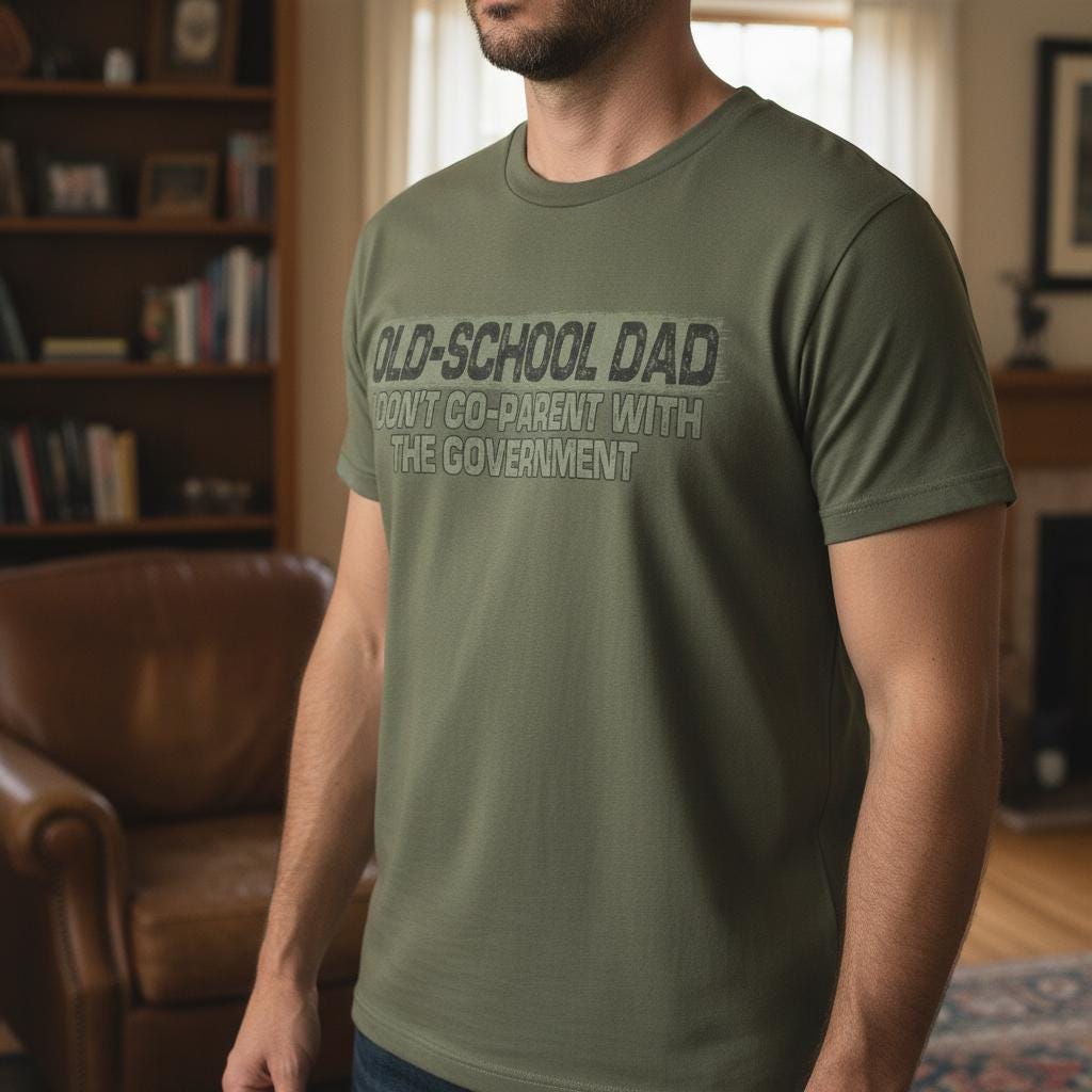 Old School Dad distressed graphic men's T-shirt - view 2 - Reborn XII