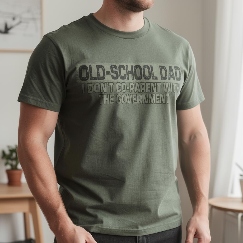 Old School Dad distressed graphic men's T-shirt - view 5 - Reborn XII
