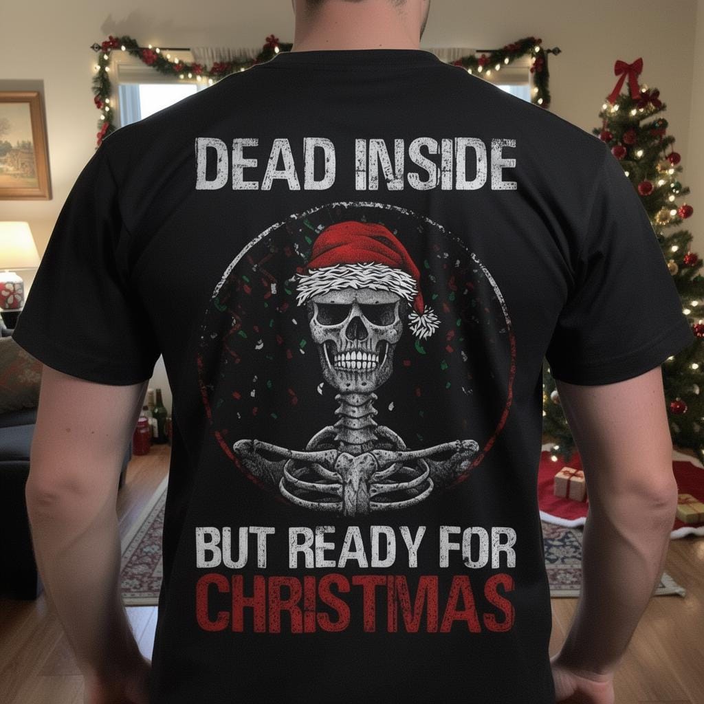 Dead Inside distressed graphic men's T-shirt - view 5 - Reborn XII