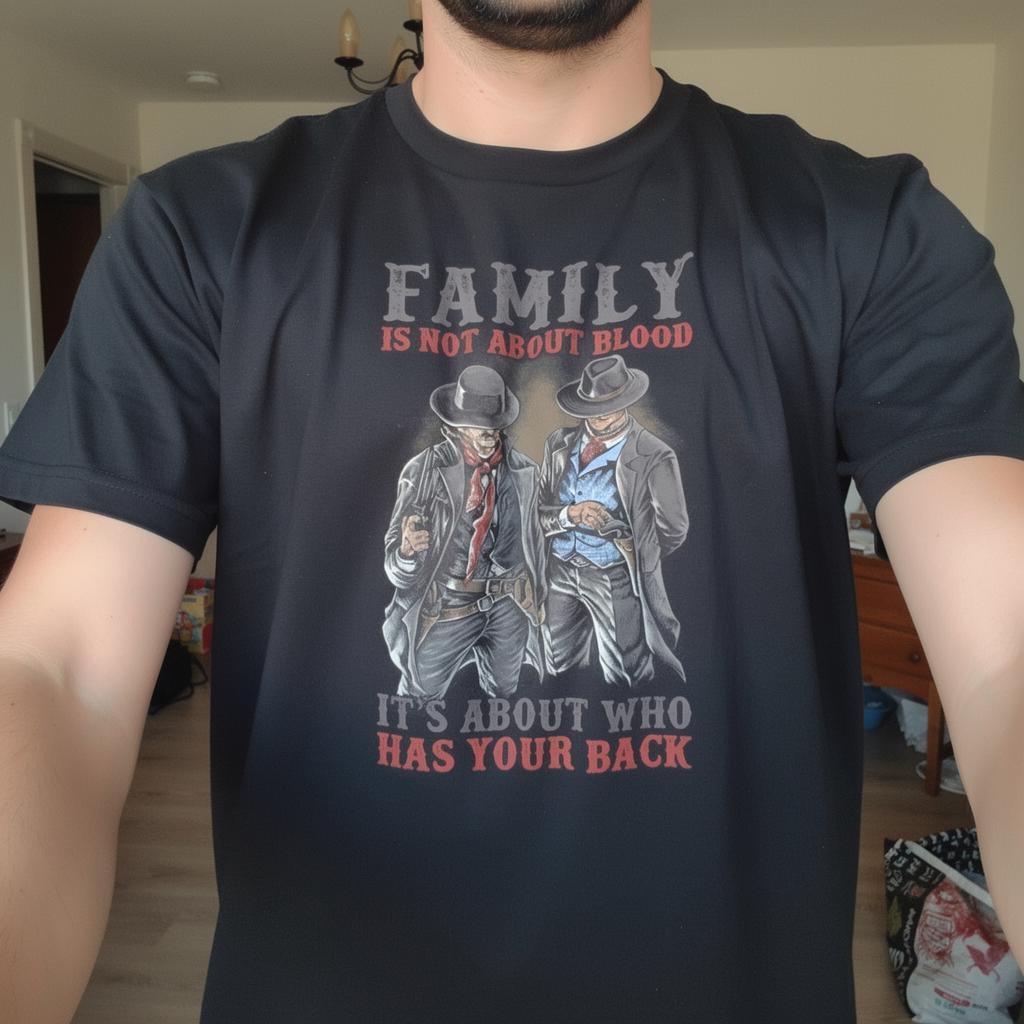 Family distressed graphic men's T-shirt - view 4 - Reborn XII