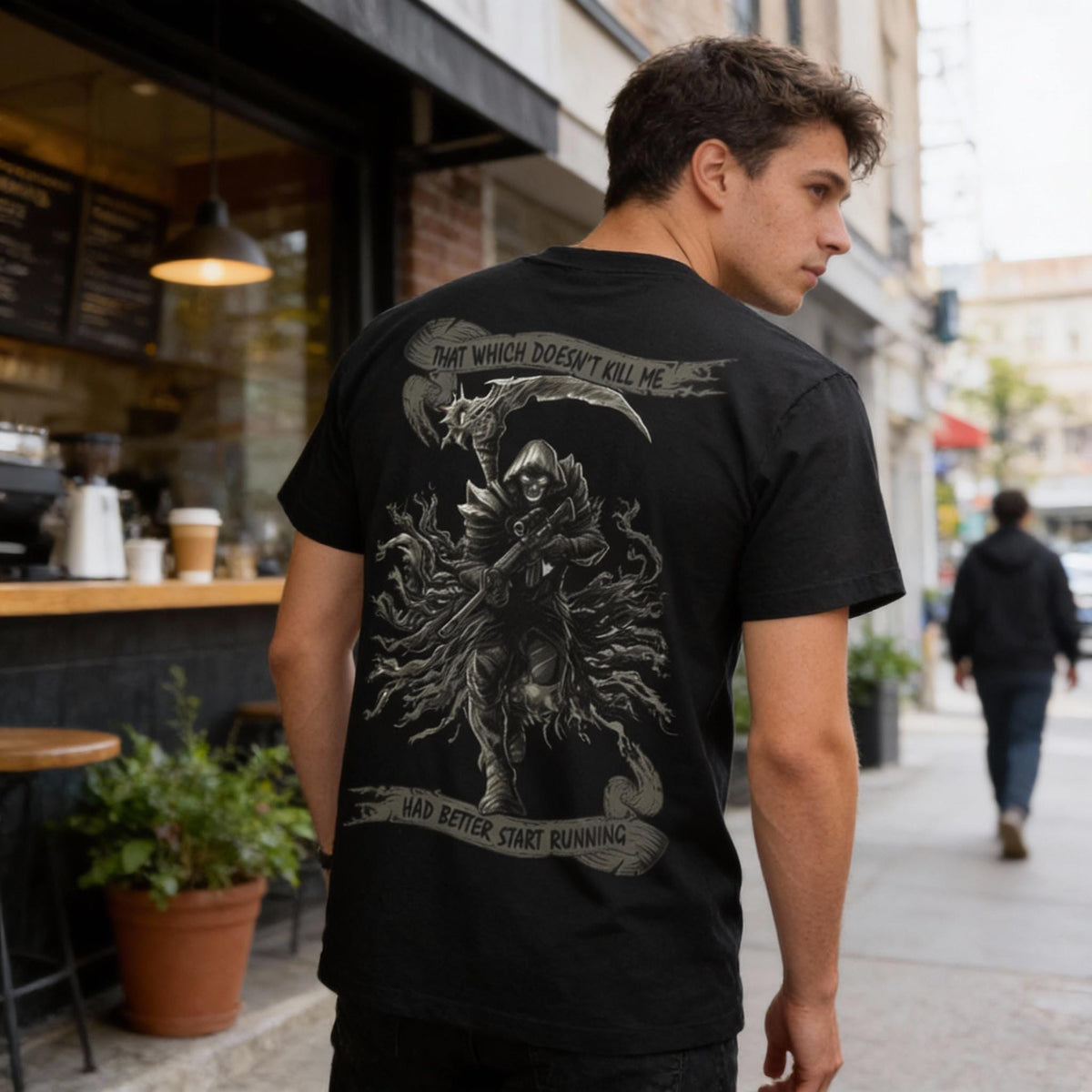 Fear The Reaper distressed graphic men's T-shirt - view 6 - Reborn XII