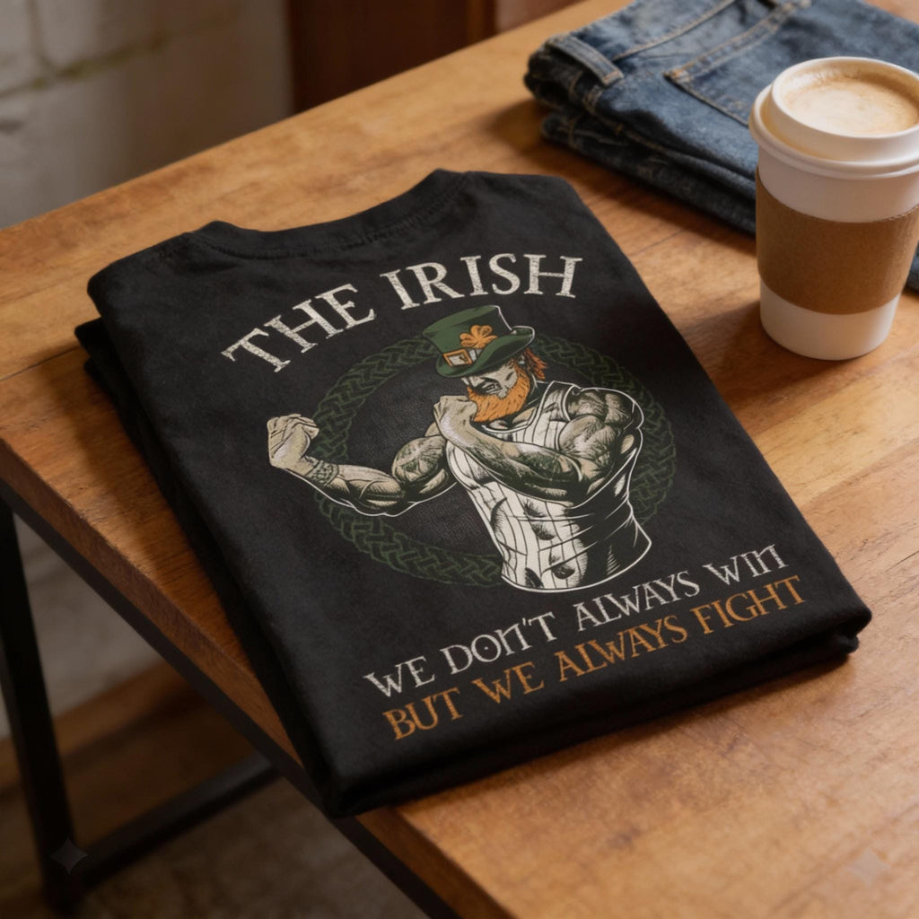 Fighting Irish distressed graphic men's T-shirt - view 8 - Reborn XII