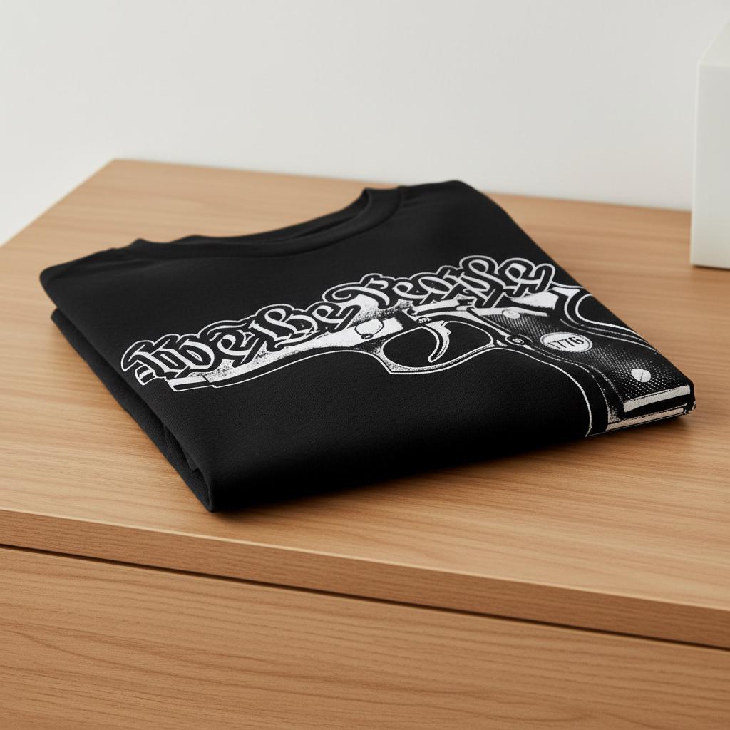 We The People Gun distressed graphic men's T-shirt - view 4 - Reborn XII