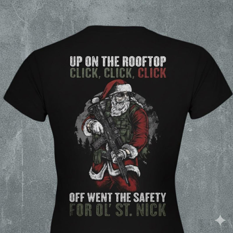 Silent Night distressed graphic women's T-shirt - view 3 - Reborn XII