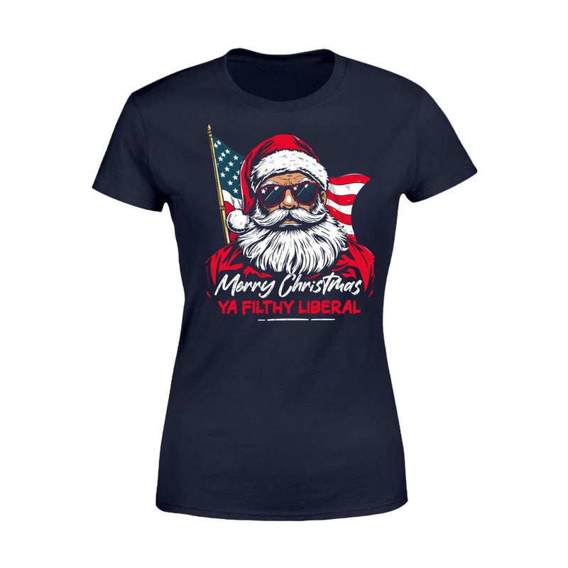 Ya Filthy Liberal distressed graphic women's T-shirt - view 3 - Reborn XII