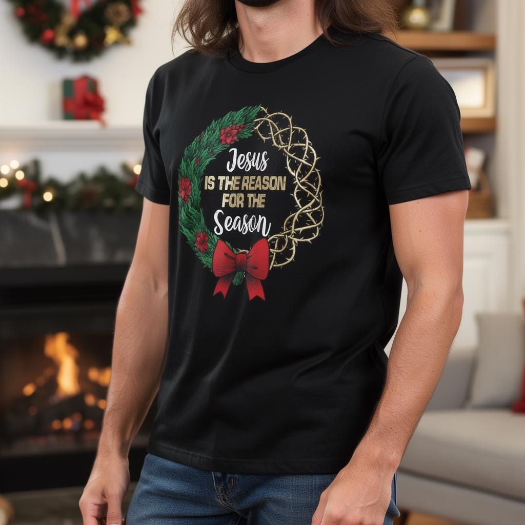 Jesus Is The Reason distressed graphic men's T-shirt - view 3 - Reborn XII