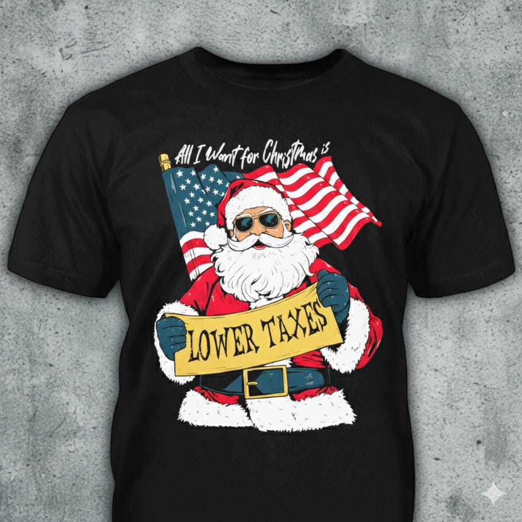 Lower taxes distressed graphic men's T-shirt - view 4 - Reborn XII