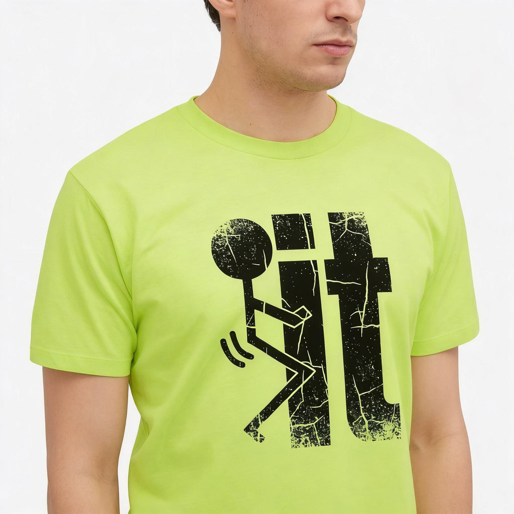 F It distressed graphic hi-vis safety T-shirt - view 4 - Reborn XII
