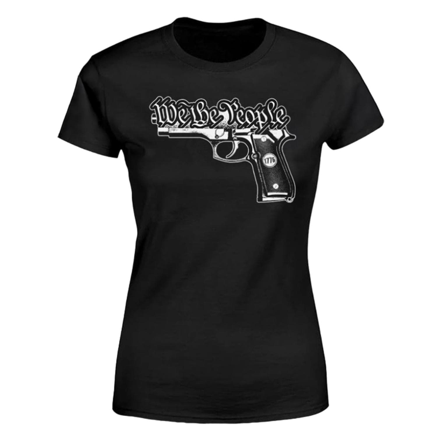 We The People Gun distressed graphic women's T-shirt - view 4 - Reborn XII